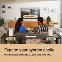 Sonos 5.1 Sonos Immersive set with Beam (Gen 2), Sub Mini and Era 100 SL Pair