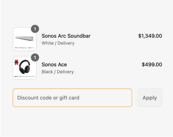 4. Use your code online or in our stores