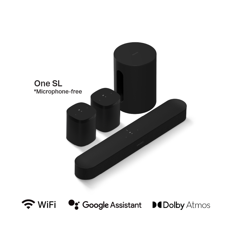 5.1 Sonos Immersive Set with Sonos Beam (Gen 2), Sub Mini and One SL P – TC Acoustic Malaysia