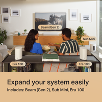 Sonos 5.1 Immersive Set with Beam, Sub Mini and Era 100 pair