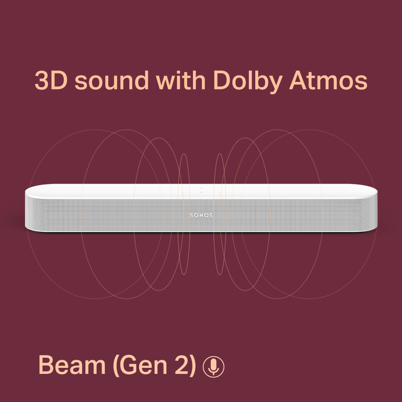 サウンドバー Sonos Beam Gen2 Dolby Atmos - スピーカー・ウーファー