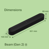 5.1 Sonos Immersive Set with Sonos Beam (Gen 2), Sub Mini and One SL Pair