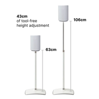 Sanus Height-Adjustable Speaker Stands for Sonos Era 100 (x2)